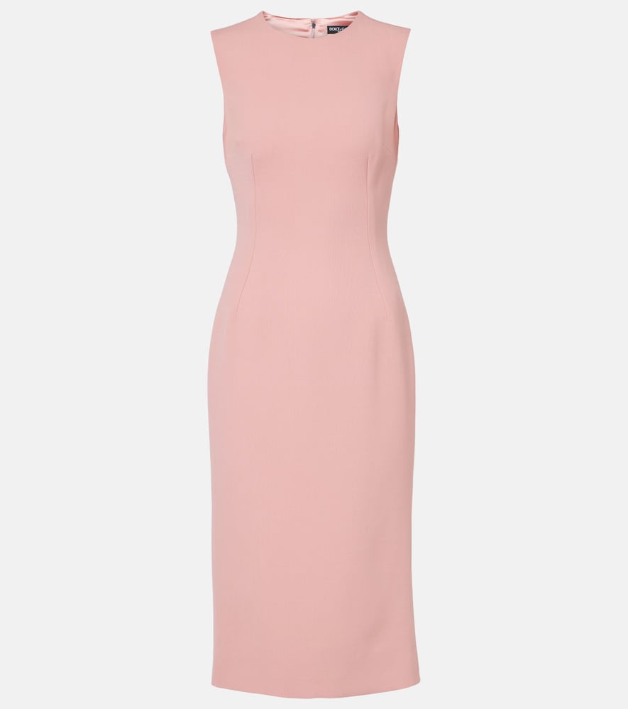Dolce&Gabbana Women's Pink Virgin Wool Midi Dress UK Size 10 - Mytheresa