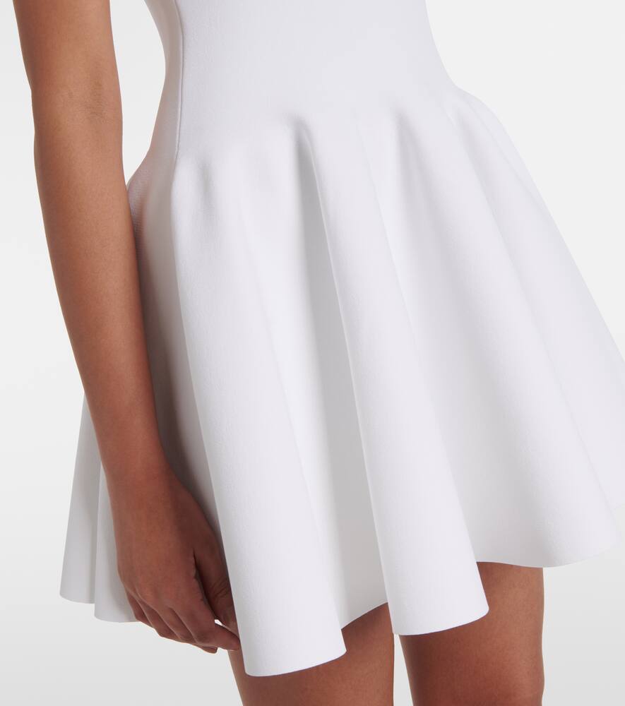 Alaïa Pleated Minidress In White
