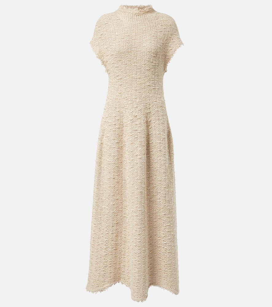 KHAITE EMA HEMP AND SILK MAXI DRESS