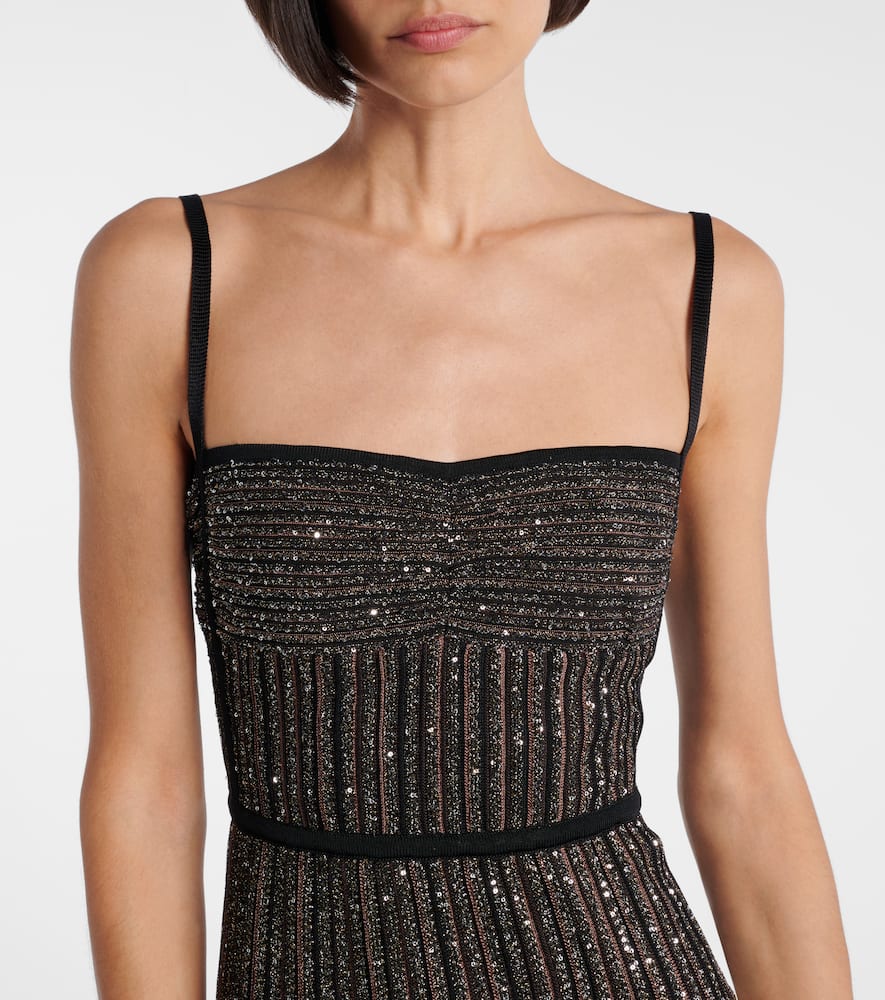 Missoni Embellished Maxi Dress In Brown