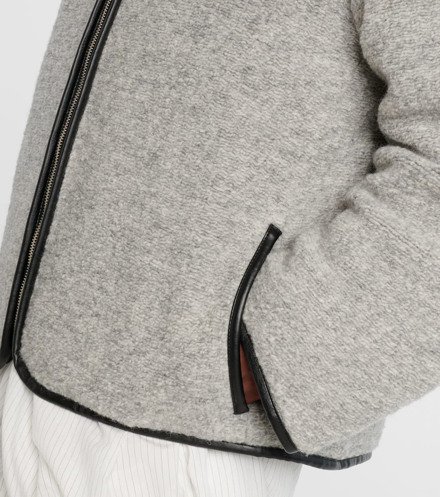 Jw Anderson Wool And Cotton-blend Jacket In Gray