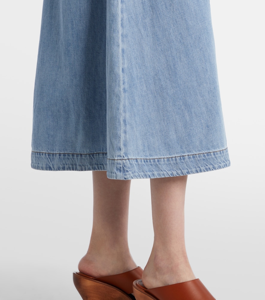 Zimmermann Lucky Denim Midi Dress In Blue