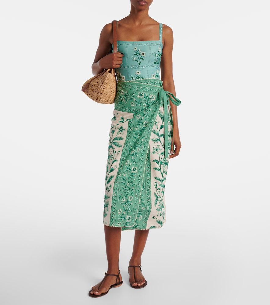 Agua by Agua Bendita Luna Ceiba cotton beach cover-up