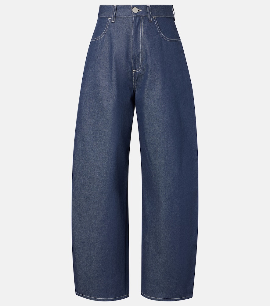 Róhe High-rise barrel-leg jeans