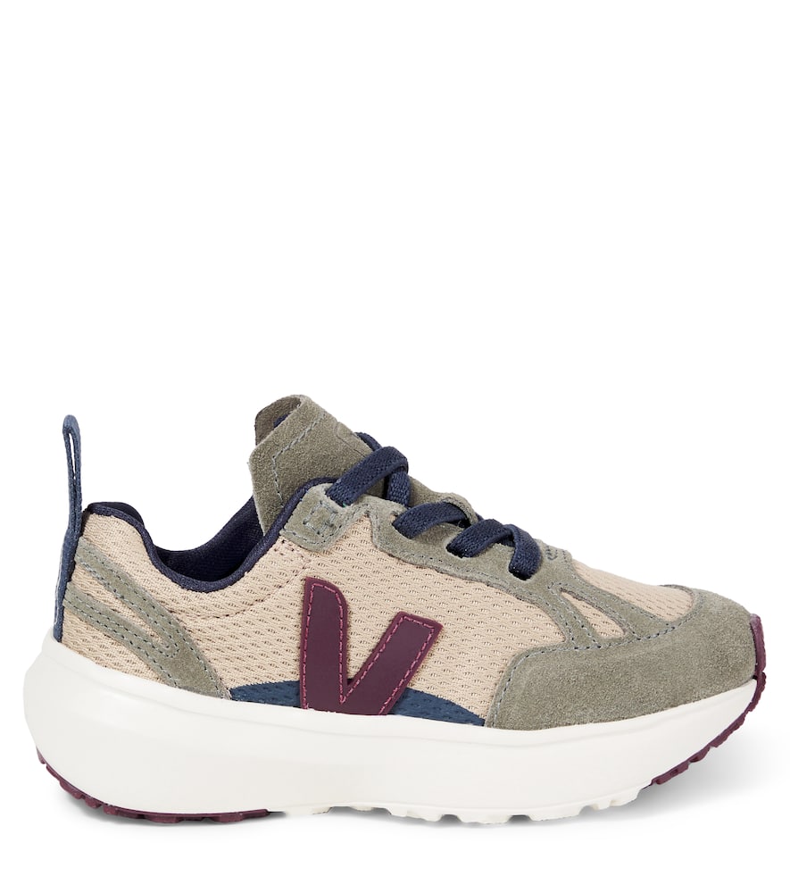 Veja X Bonpoint Canary Suede-trimmed Sneakers In Multi