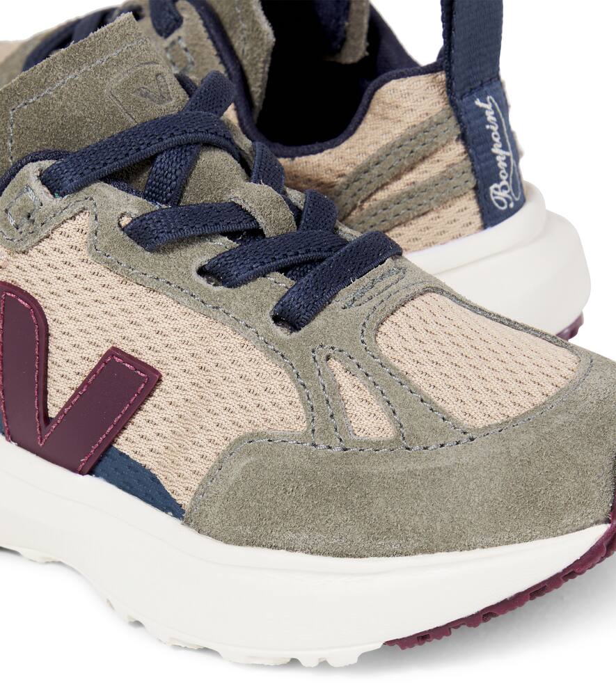 Veja X Bonpoint Canary Suede-trimmed Sneakers In Multi
