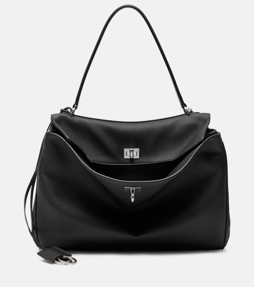 Balenciaga Rodeo Medium Leather Shoulder Bag