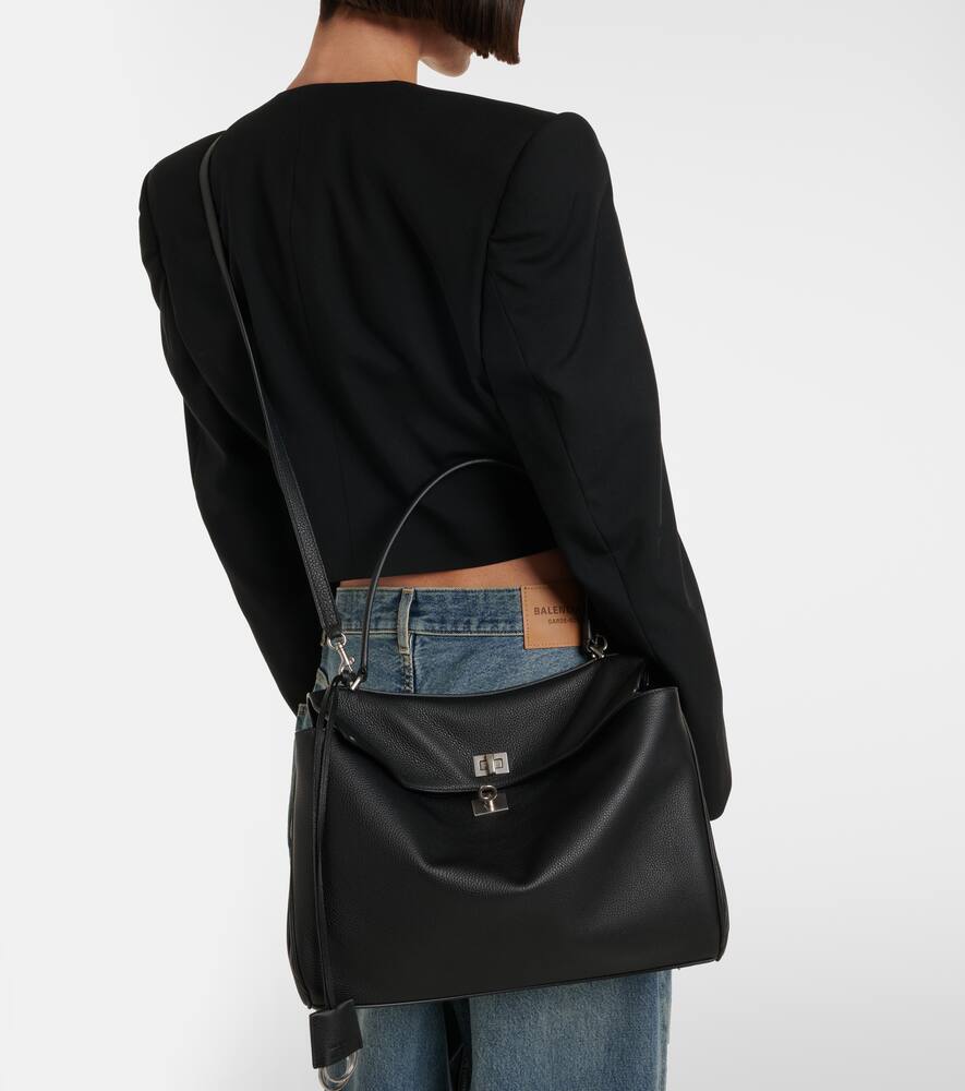 Balenciaga Rodeo Medium Leather Shoulder Bag