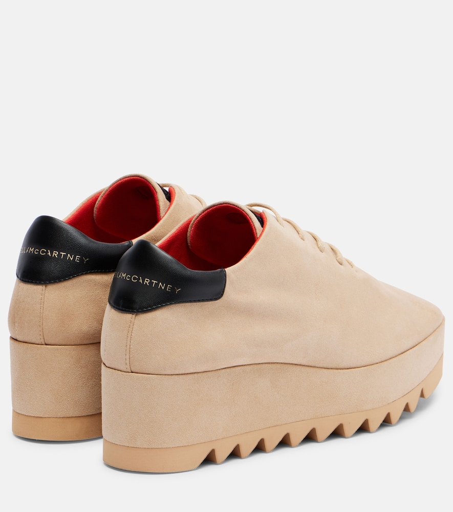 Stella Mccartney Sneakelyse Alter Suede Sneakers Desert In Neutral