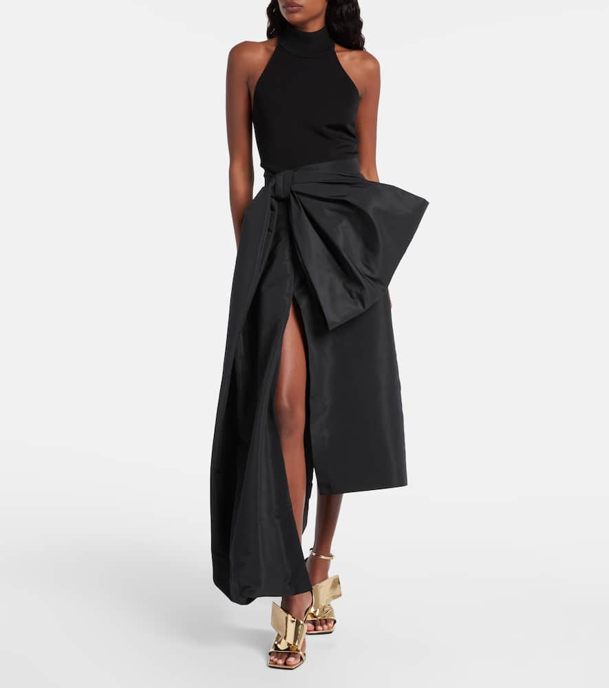 Givenchy Halterneck Open-back Jersey Top In Black