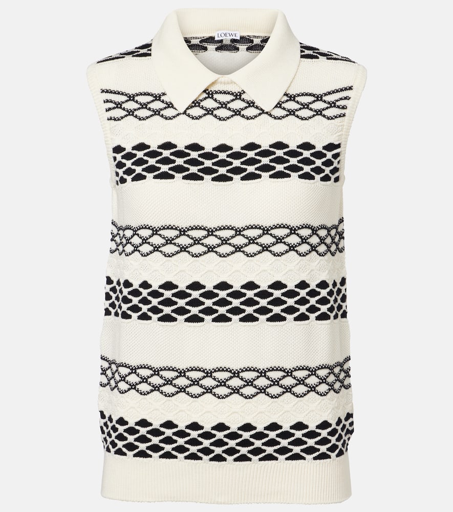 Loewe Cotton Vest In White