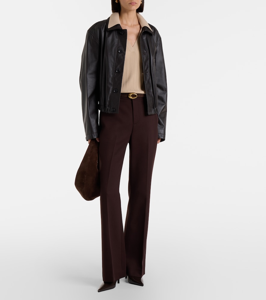  Joseph Joseph Chelia Ribbed-knit Polo Sweater 
