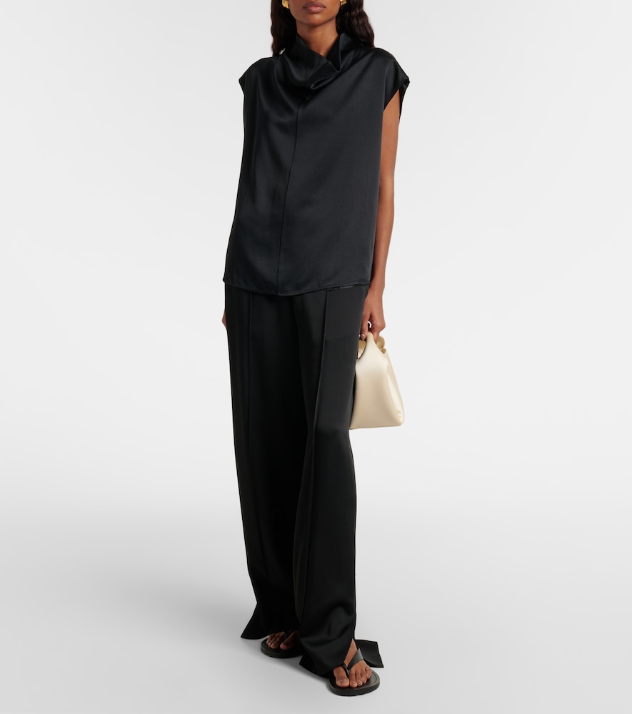 A.emery 'flora' Black Sandals With Flip-flop Design And Grooved Sole In Leather Woman In Black