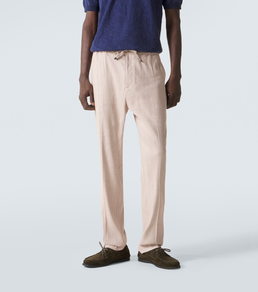  Etro Etro Linen-blend Sweatpants 