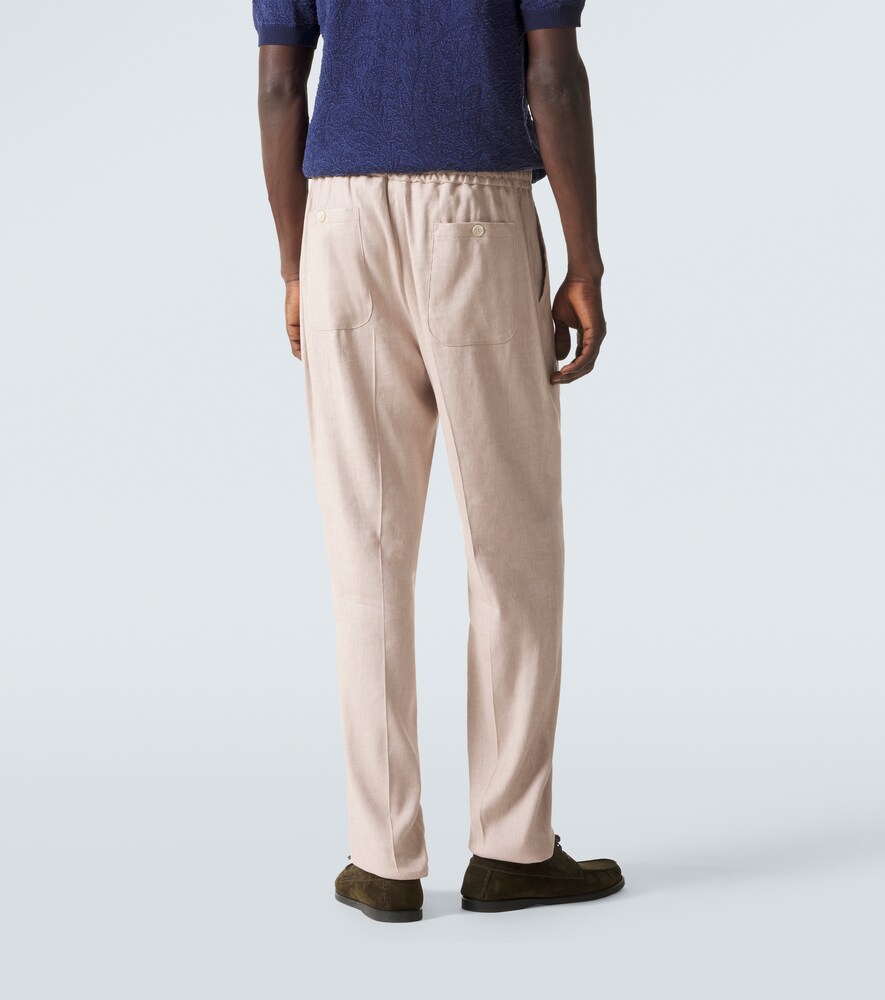  Etro Etro Linen-blend Sweatpants 