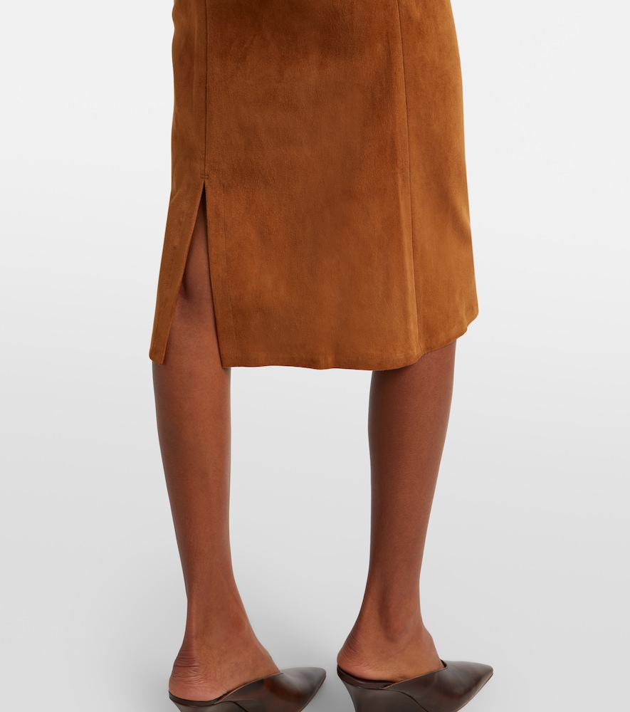  Stouls Stouls Salma Ruched Suede Midi Dress 