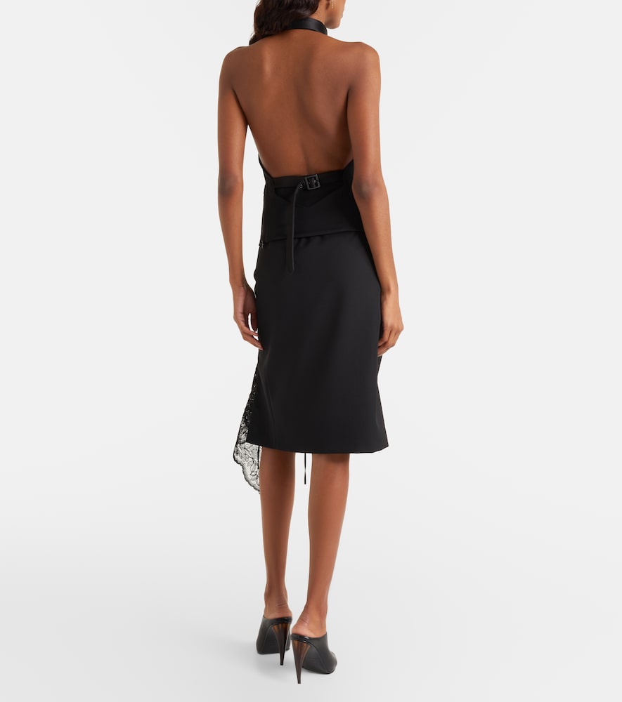  Mcqueen Mcqueen Falda Tubo Con Encaje 