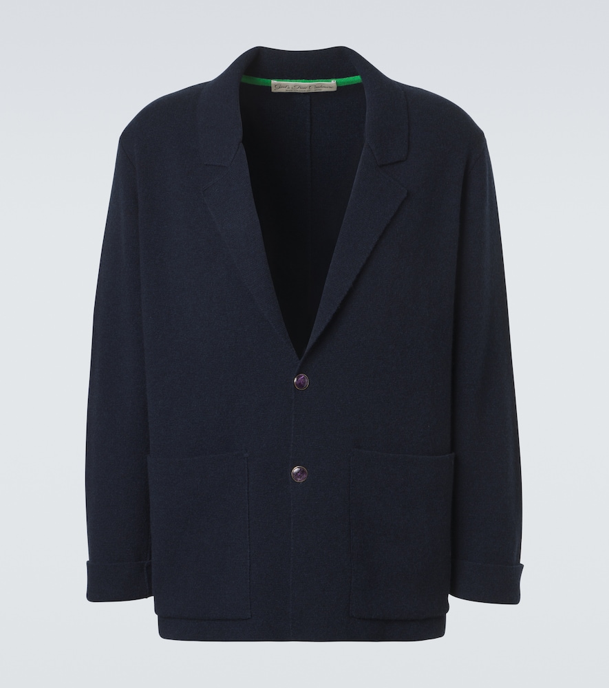 Blazer aus Kaschmir mit Amethyst