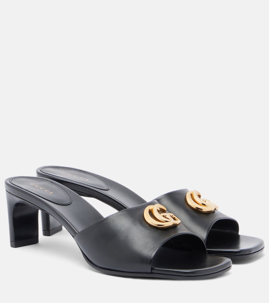 Mules Double G in pelle