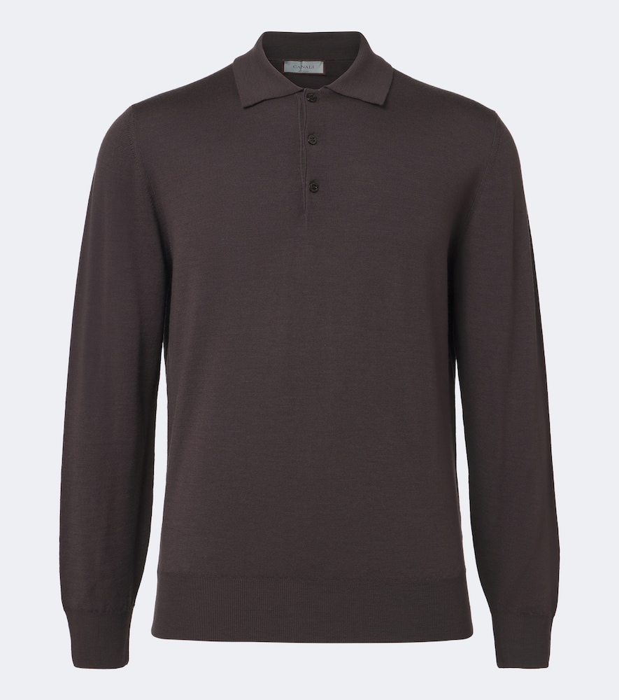 Polo-Pullover aus Schurwolle