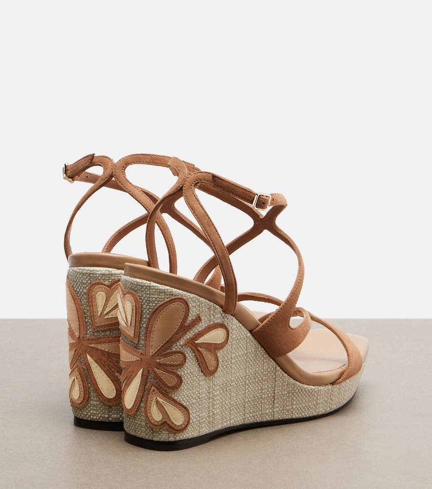  Jimmy Choo Jimmy Choo Alpargatas Con Cuña Ayla De Piel 