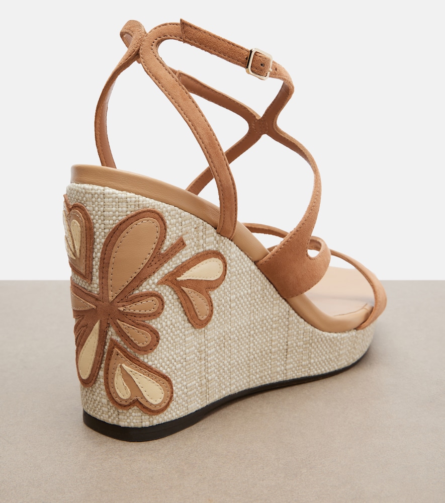  Jimmy Choo Jimmy Choo Alpargatas Con Cuña Ayla De Piel 