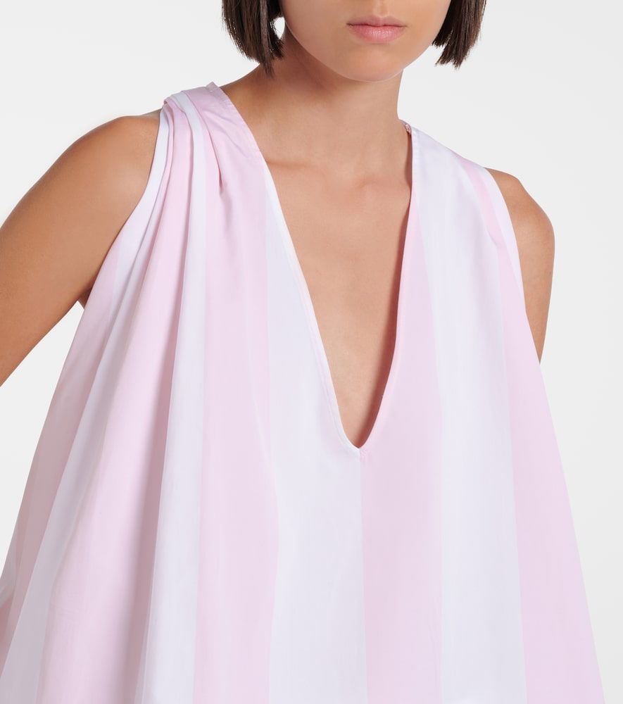  Jacquemus Jacquemus Top Norma De Popelín De Algodón A Rayas 
