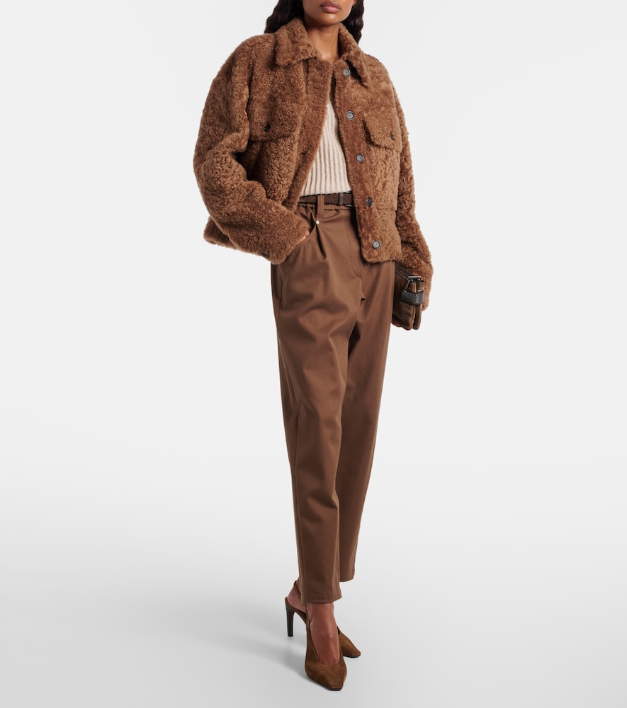  Brunello Cucinelli Brunello Cucinelli Gerade Hose Monili Aus Einem Baumwollgemisch 