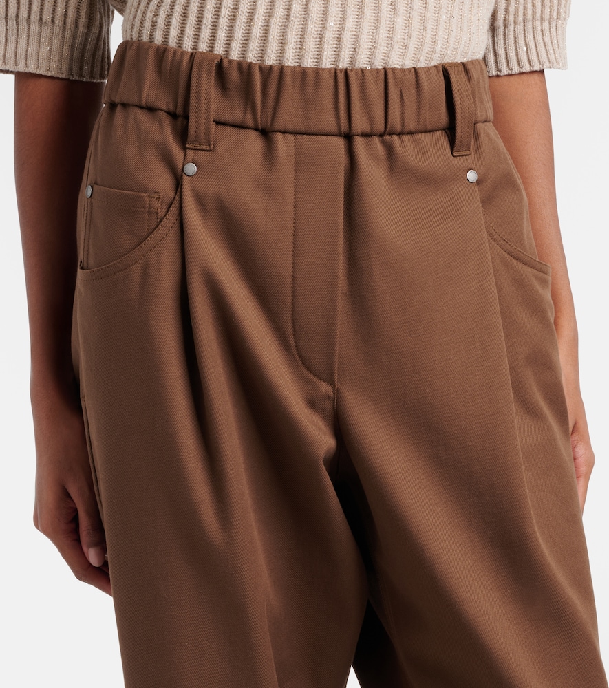  Brunello Cucinelli Brunello Cucinelli Gerade Hose Monili Aus Einem Baumwollgemisch 