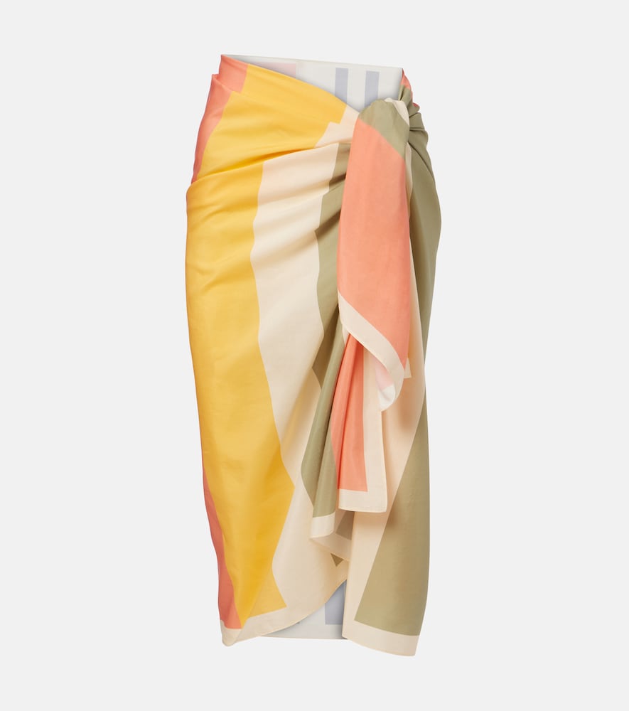 Cover-up Crokant aus Baumwolle und Seide