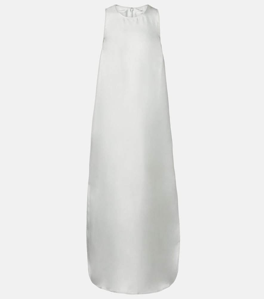 Loulou De Saison Paloma Silk Satin Maxi Dress