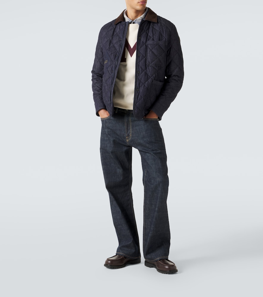 Moncler Quilted denim down jacket | Thumbnail 6 Moncler Quilted denim down jacket | Thumbnail 6