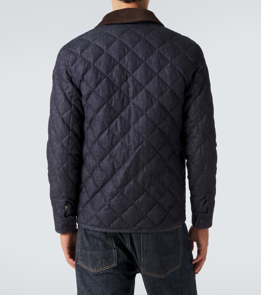 Moncler Quilted denim down jacket | Thumbnail 3 Moncler Quilted denim down jacket | Thumbnail 3