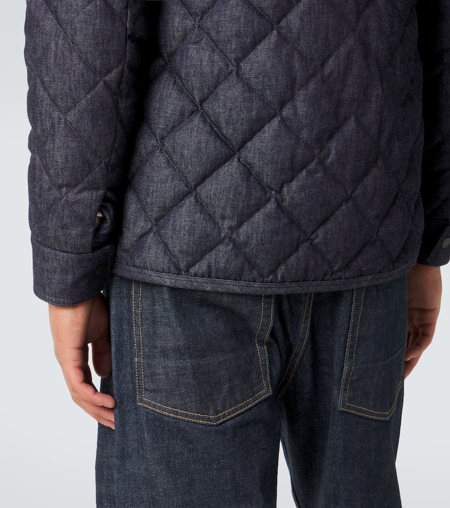 Moncler Quilted denim down jacket | Thumbnail 4 Moncler Quilted denim down jacket | Thumbnail 4