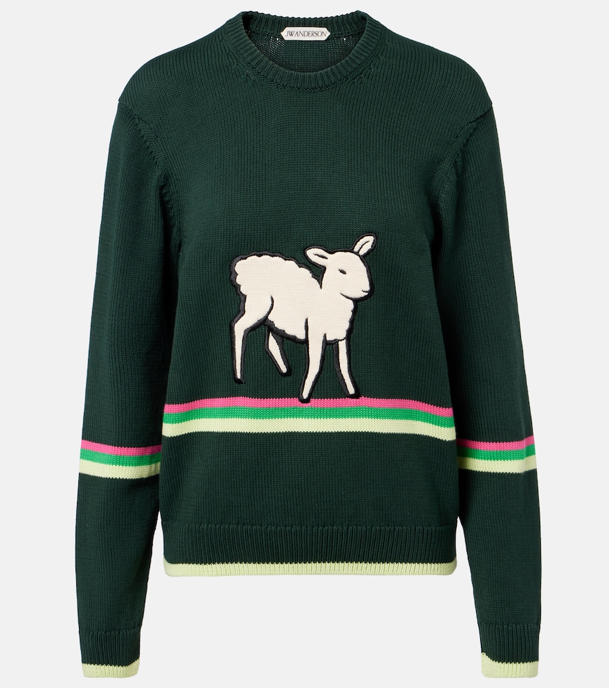 JW Anderson Embroidered cotton sweater