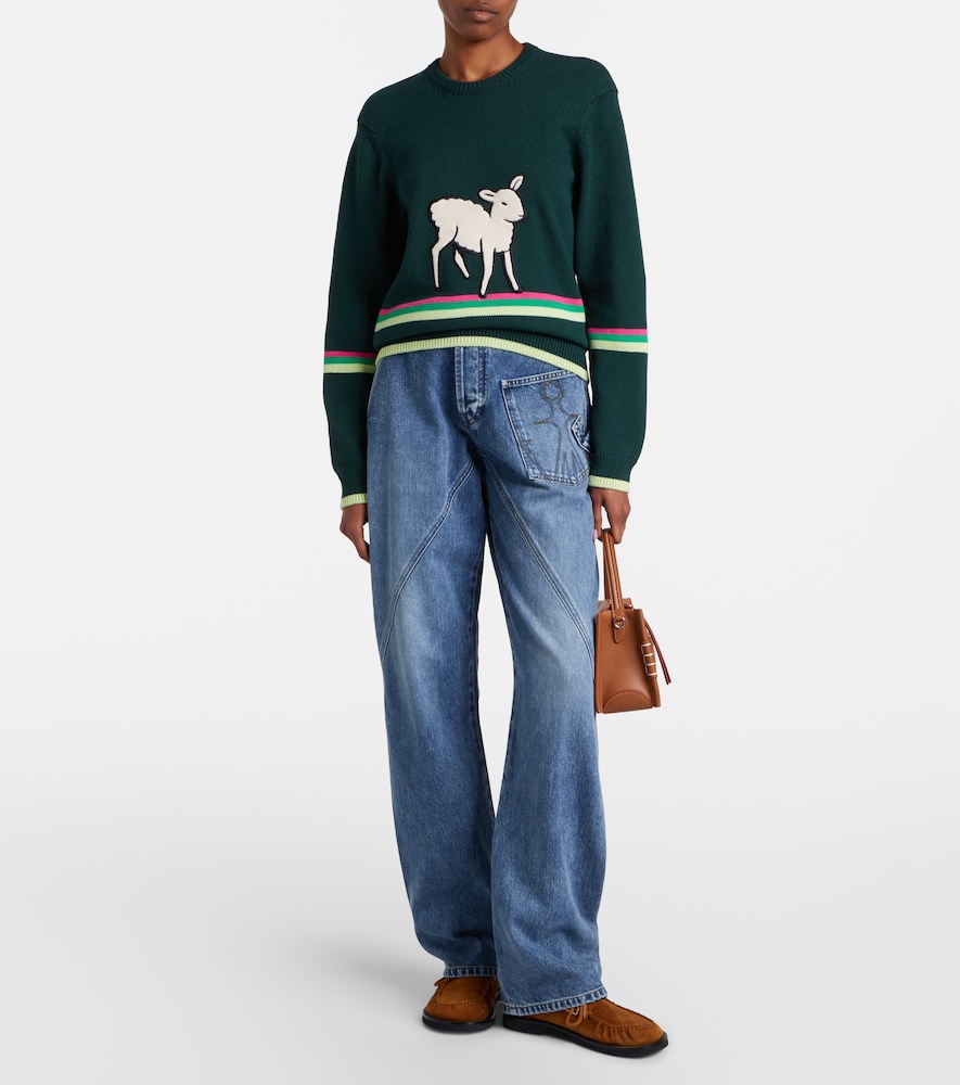 Embroidered Cotton Sweater
