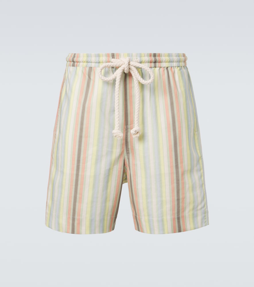 Commas Men's Multicoloured Striped Hemp And Cotton Bermuda Shorts UK Size 30 - Mytheresa