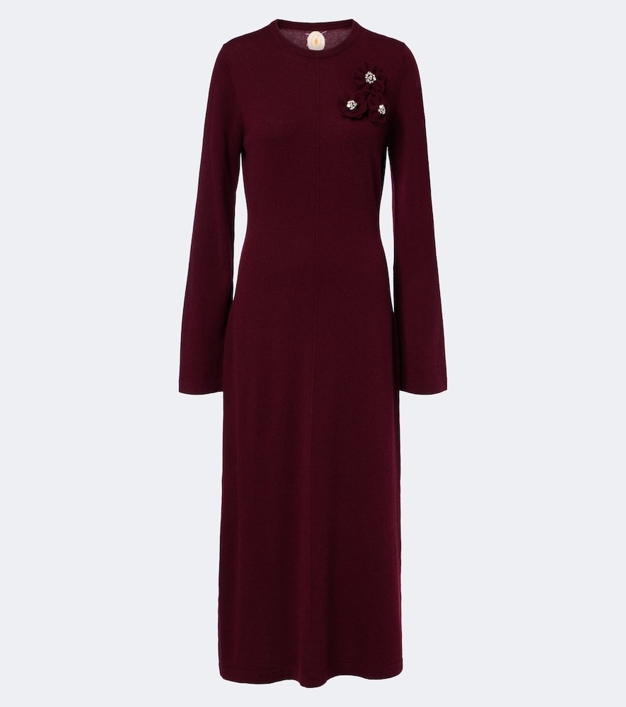 Jardin des Orangers Embellished wool and cashmere sweater dress