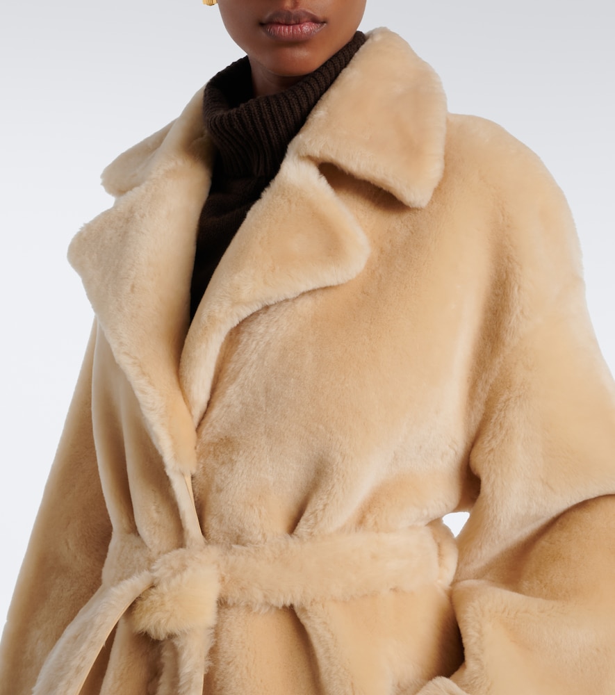 Rien Reversible Shearling Wrap Coat