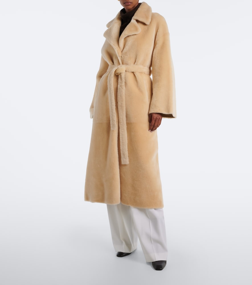 Rien Reversible Shearling Wrap Coat