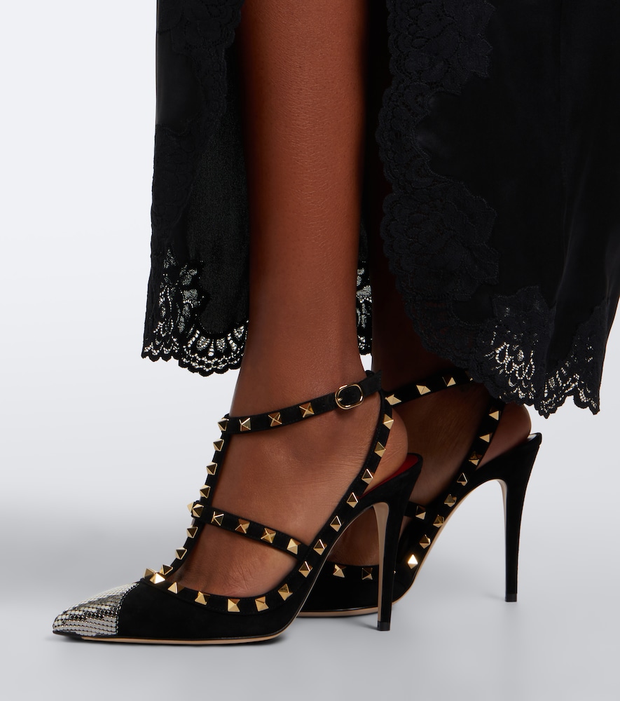 Garavani Rockstud Chainmail Pumps