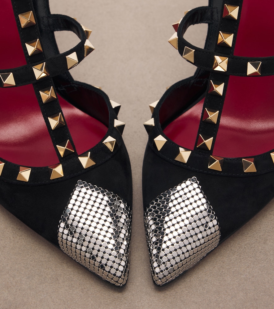 Garavani Rockstud Chainmail Pumps