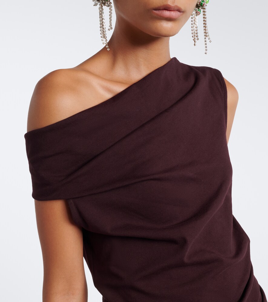 Asymmetric Cotton Jersey Top