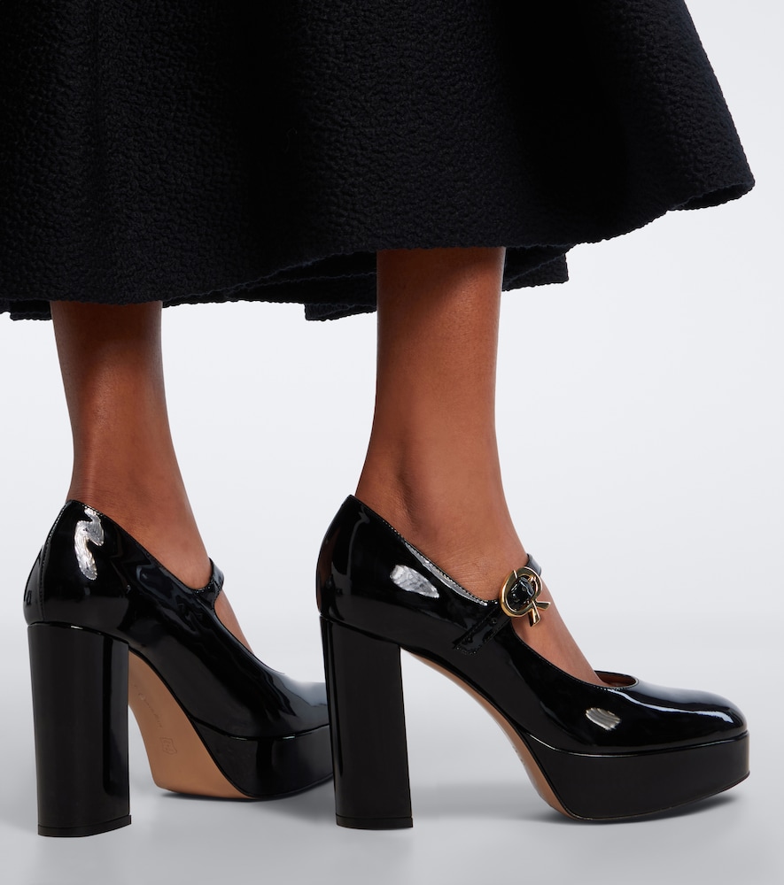 Doris Patent Leather Mary Jane Platform Pumps