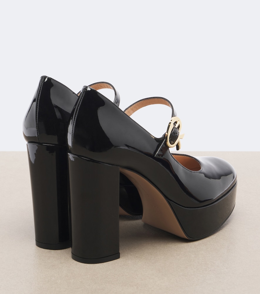 Doris Patent Leather Mary Jane Platform Pumps