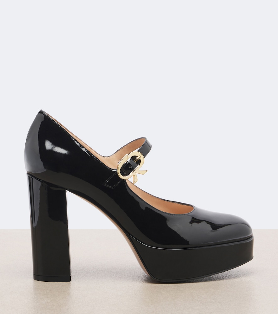 Doris Patent Leather Mary Jane Platform Pumps