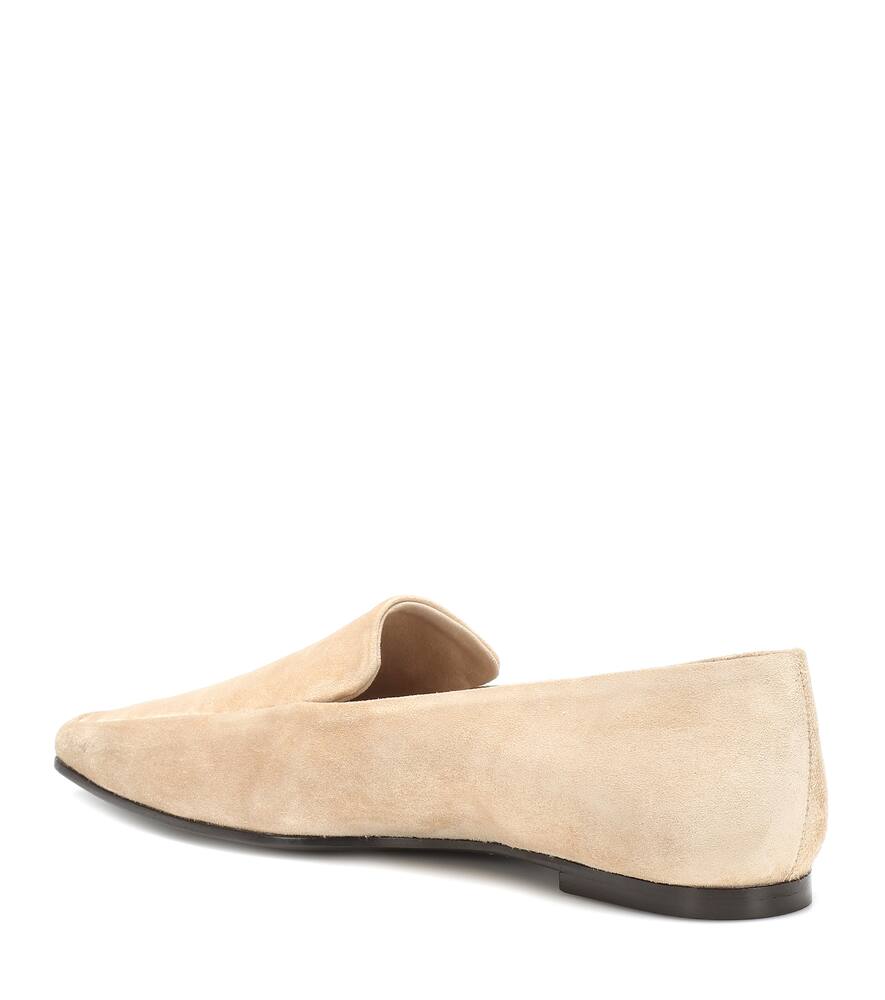 THE ROW MINIMAL SUEDE LOAFERS