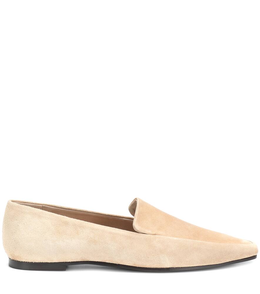 THE ROW MINIMAL SUEDE LOAFERS