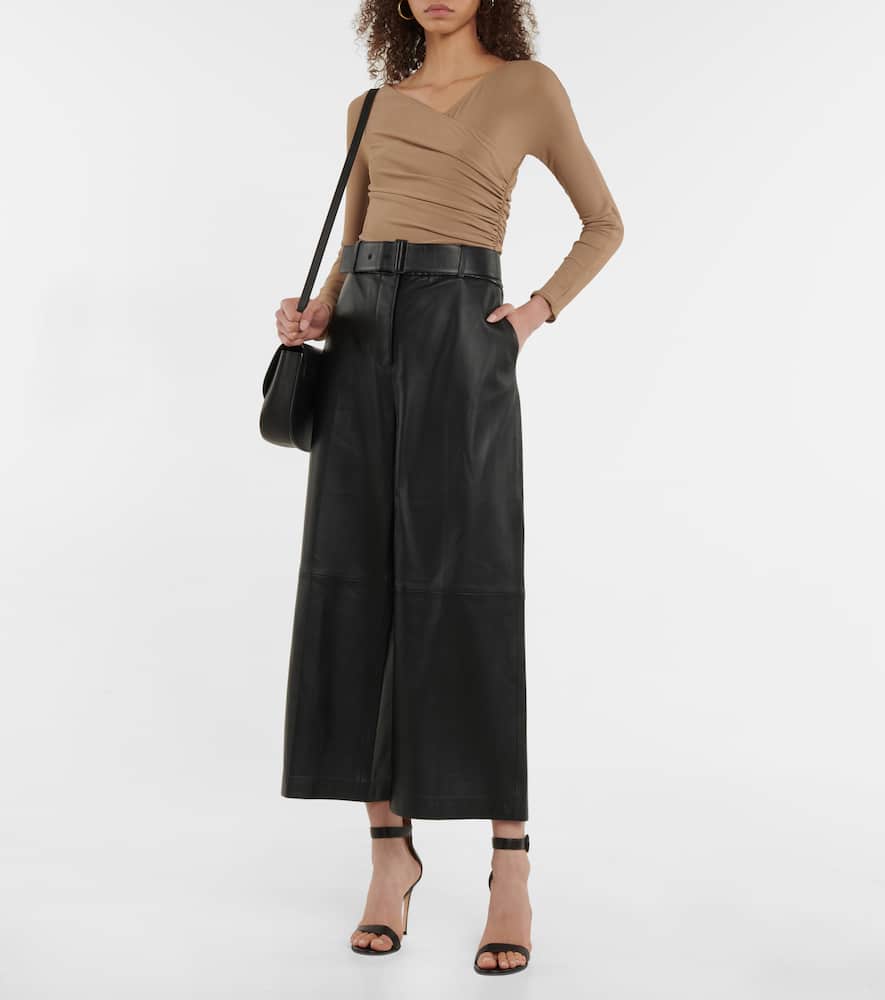 Wolford X Nao Takekoshi Ruched Bodysuit In Mocha