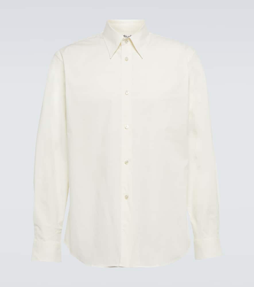Acne Studios Cotton-blend Shirt In White